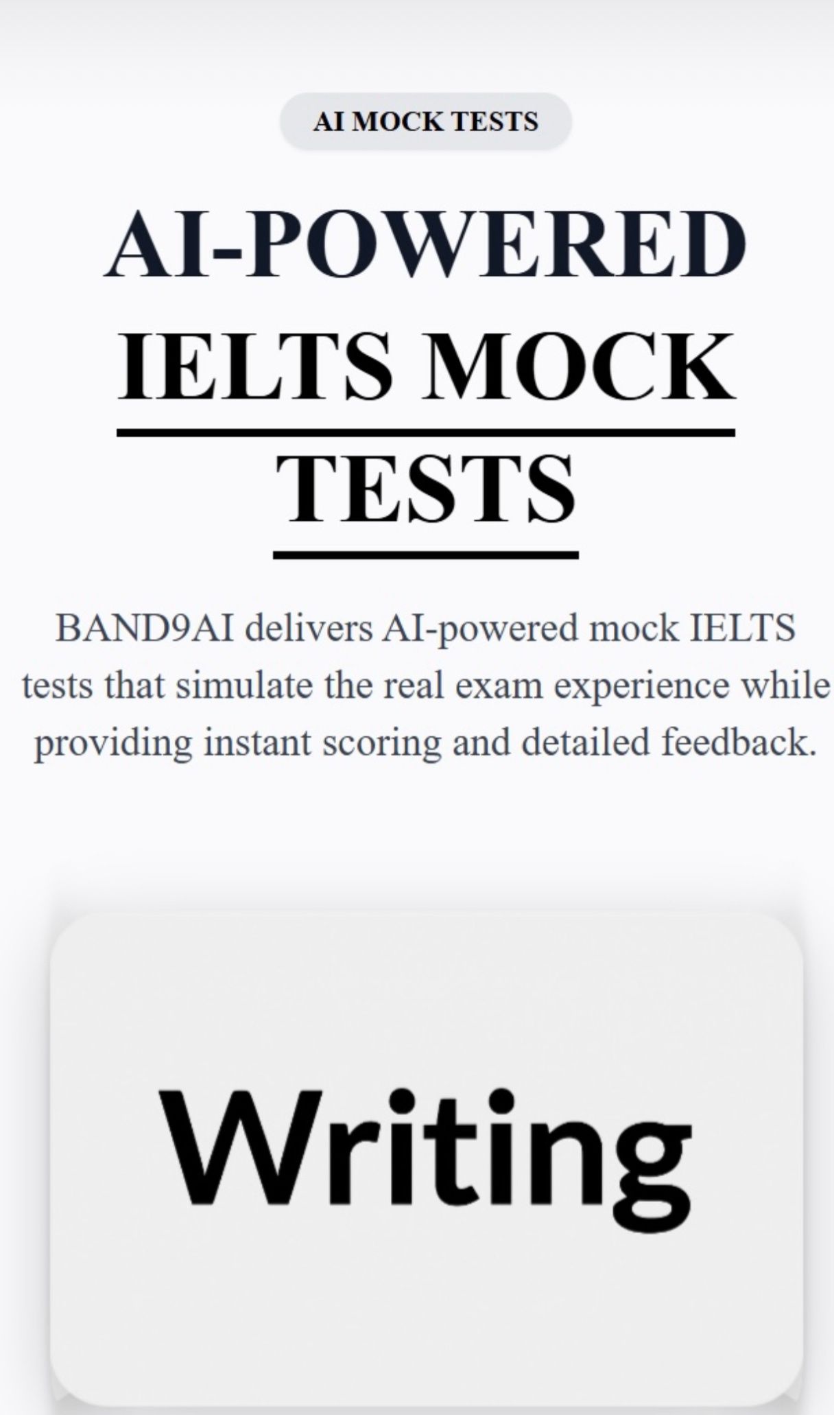 Performative learning under timed exam conditions—Band9AI simulation-first EdTech by Mustafa Darras